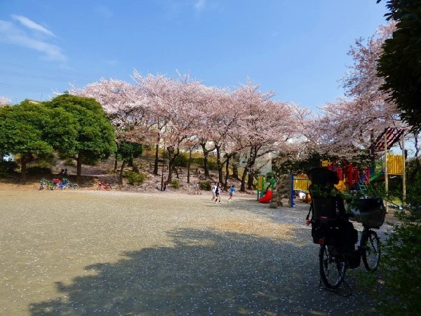 有馬つつじ公園(青空の下で駆け回ったり、遊具で遊んだり、思い思いの遊びができます。子供たちの元気で楽しそうな声が響き渡ります。)