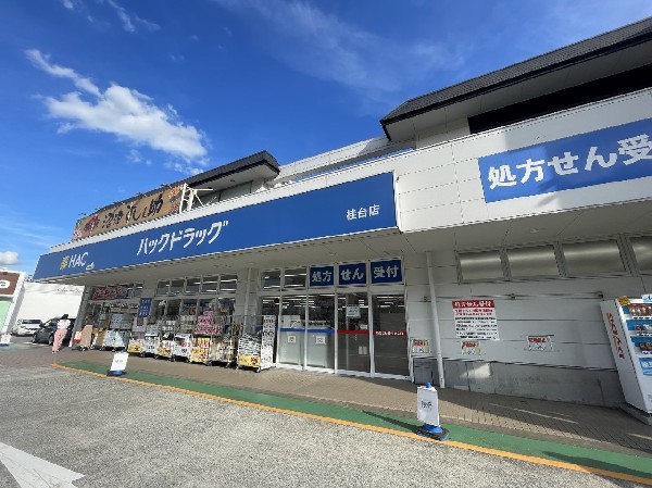 ハックドラッグ桂台店(スーパーやコンビニとともに生活に欠かせないという方も多いドラッグストアは、近所にあると頼もしい限りですね。)