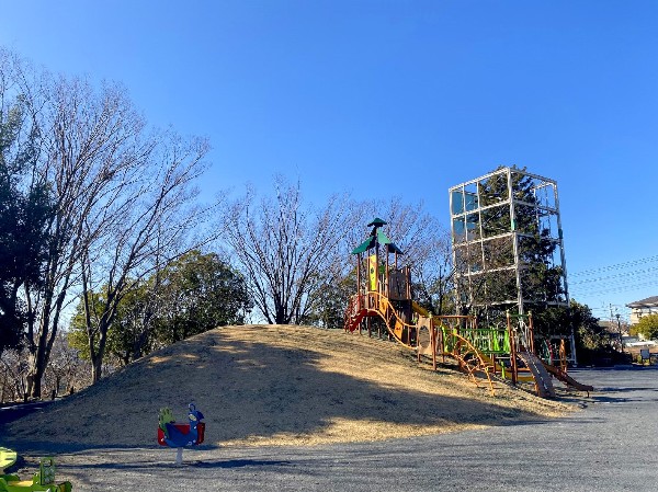 大場富士塚公園(自宅からすぐ近くの場所に広々とした公園があり、お散歩に最適です。)