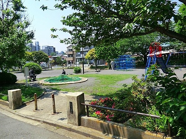 白楽公園(青空の下で駆け回ったり、遊具で遊んだり、思い思いの遊びができます。)