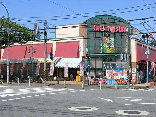 ビッグヨーサン十日市場場店(生鮮食品が自慢のスーパー。肉の品揃えが豊富なビッグヨーサンと、鮮魚に特化した魚魚鮮（ととせん）が併設しています。)